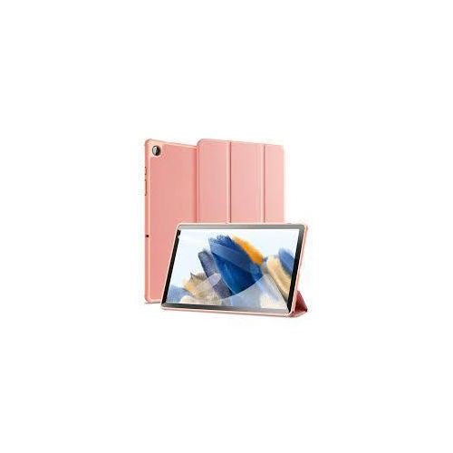 product_image_name-Dux Ducis-Domo Series Case for Samsung Galaxy Tab A9 Plus Leather Tri-Fold Flip Cover With Stand Function & Full Protection – Pink Peach-1