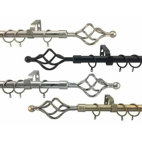 product_image_name-Generic-Silver Adjustable Curtain Rod – Premium Quality, Fits Single & Double Curtains (2m / 3m)-1