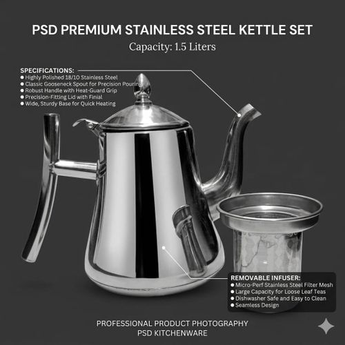product_image_name-Generic-PSD Premium Stainless Steel Kettle with Strainer (1.5L)-1