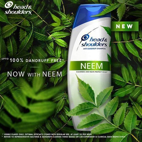 product_image_name-Head & Shoulders-Anti-Dandruff,Anti-Itch,Cleanses and Protects Hair and Scalp infused with Neem Shampoo For Healthy Scalp-400ml (2 Packs ).-4