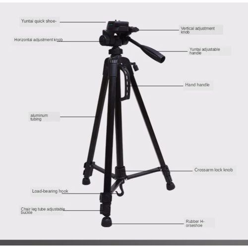 product_image_name-Generic-Tripod 3366 High-Performance Black Tripod with Foldable Design-4