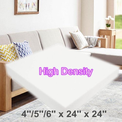 High Density Upholstery Foam ( Cushion Sofa chair couch replacement  Upholstery sheet) 4 Thickness x 24 Width x 24 Length :: Shop By Foam.