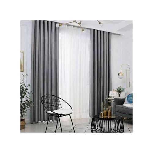 product_image_name-Generic-1PC GREY CURTAIN WITHOUT SHEER -2