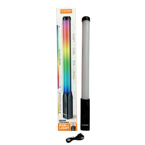 product_image_name-Generic-Plokama VL-06 Pro RGB Portable LED Stick Light Rechargeable Video Fill Light for Content Creators-1