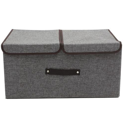 product_image_name-Generic-Foldable cotton linen closet storage box with double cover organizer -1