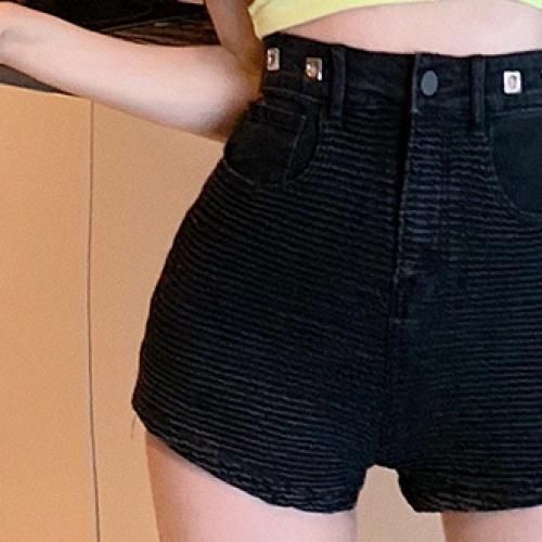 Fashion Ladies Denim Shorts Slim Fit Sexy Casual Tights-Black L @ Best  Price Online