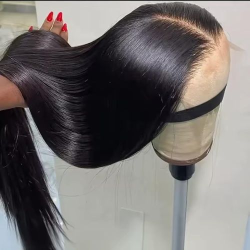 product_image_name-Fashion Classic-Bone straight semi human frontal wig -1