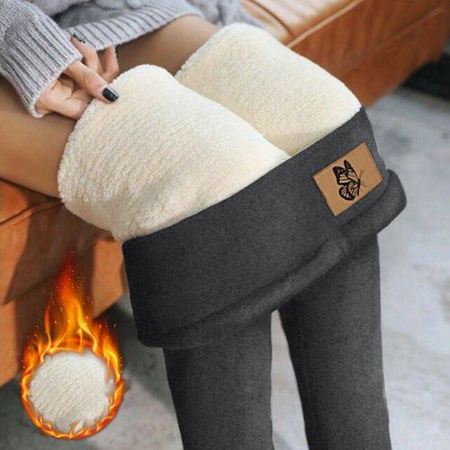 Fashion (style7-gray)HOT High Waist 12%Spandex Warm Pants Winter Skinny  Thick Velvet Fleece Girl Leggings Women Trousers Pants For Women Leggings  SMA @ Best Price Online