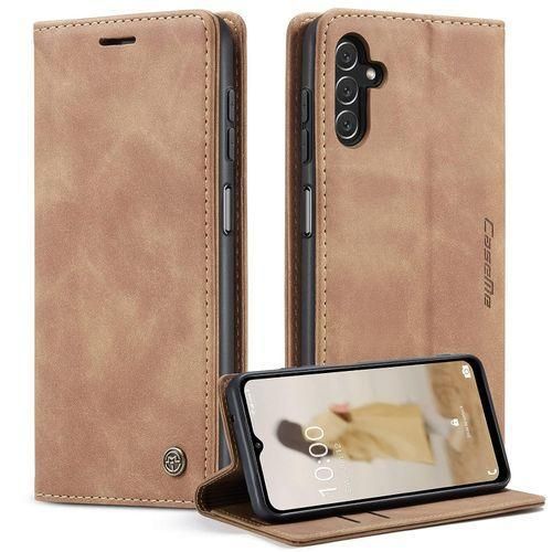 product_image_name-Generic-Caseme For Samsung Galaxy A14 5G/A14 4G Flip PU Leather Wallet Case With 2 Cards Slot-1