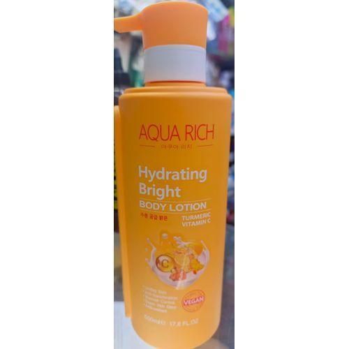 Aqua Rich hydrating bright body lotion with tumeric and