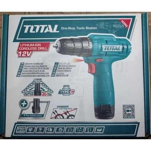 product_image_name-TOTAL-TDLI12456 Cordless drill Voltage:12V 20Nm -2
