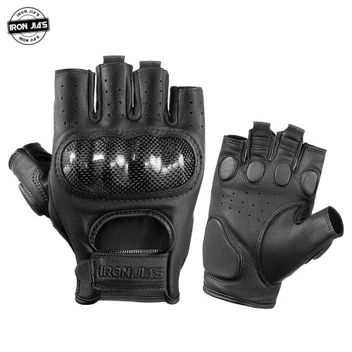 Iron Jia's Summer Motorcycle Gloves Men Breathable Full Finger Carbon Fiber  Protection Motocross Moto Motorbike Riding