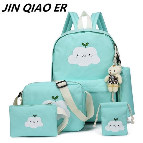 3 Pcs Korea Style Fashion Design Rabbit Chain Girls School Bags