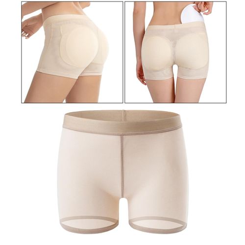 Generic Womens Padded Shapewear Hip Enhancer Shorts Body Shaper Panty Beige  L @ Best Price Online