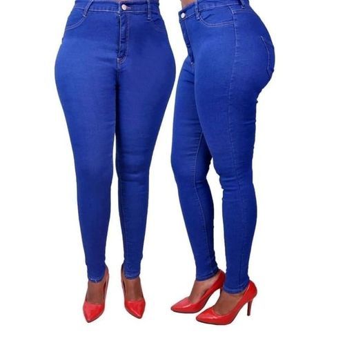 Blue Slim Stylish Ladies Jeans