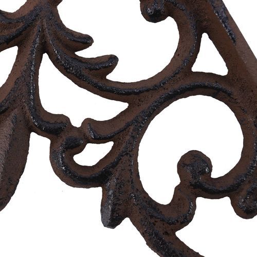 Antique Brown Cast Iron Hanging Basket Hook