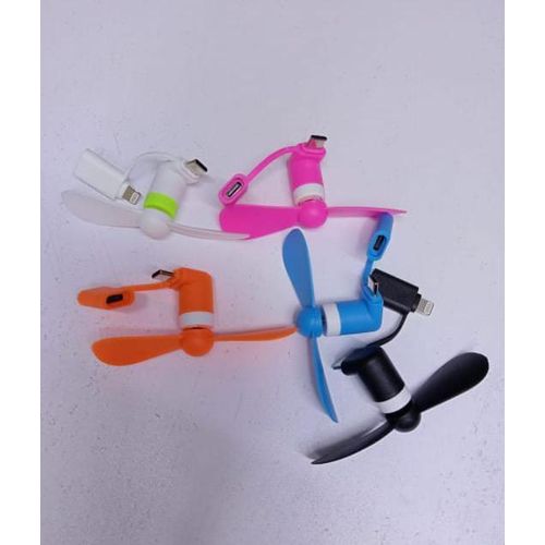 product_image_name-Generic-2Pcs Mini Cell Phone Fan Portable Cooling Fans For IPhone And Android-1