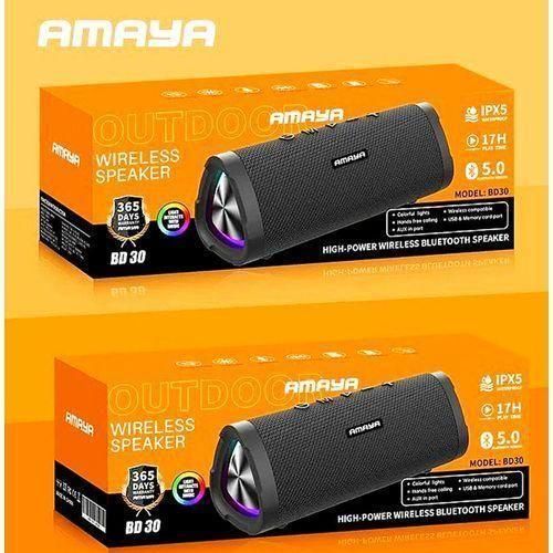 product_image_name-Amaya-BD30 WIRELESS BLUETOOTH SPEAKER IPX5 WATERPROOF WITH COLOURFUL LIGHTS-2