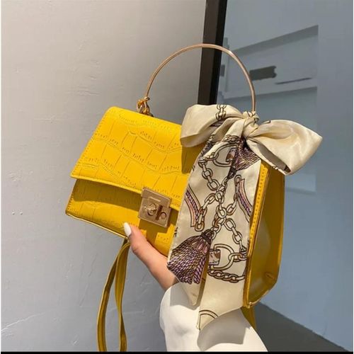 product_image_name-Fashion- Shoulder Bag Handbag with Silk Scarf-1