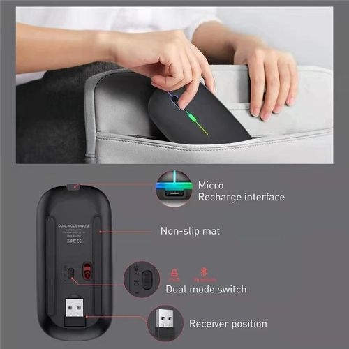 product_image_name-HP-Wireless Bluetooth + 2.4G Dual-Mode Mouse – Connect 2 Devices Simultaneously, Rechargeable, Silent Click, RGB Light, Ergonomic Design-2