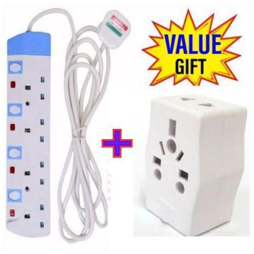 product_image_name-Power King-HOME BEST 4 WAY POWER EXTENSION WITH LONG CABLE+FREE UNIVERSAL PLUG ADAPTER/Multiplug-1