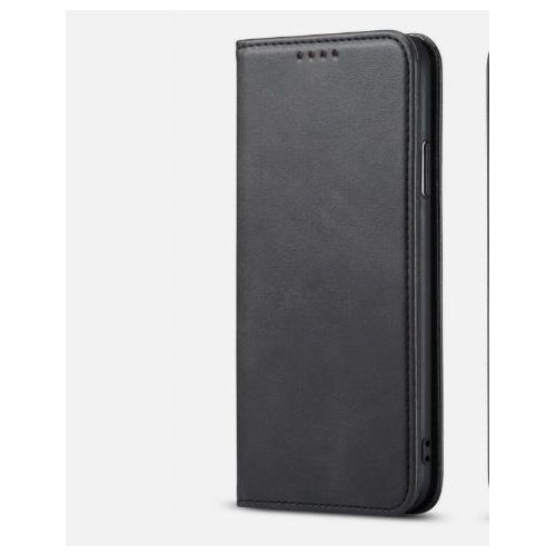 product_image_name-Generic-Tecno Camon 18 Luxury Leather Flip Wallet Magnetic Cover, Black, Shockproof Protection, Kickstand Protection, Card Slots Protection, and Magnetic Closure Protection-2