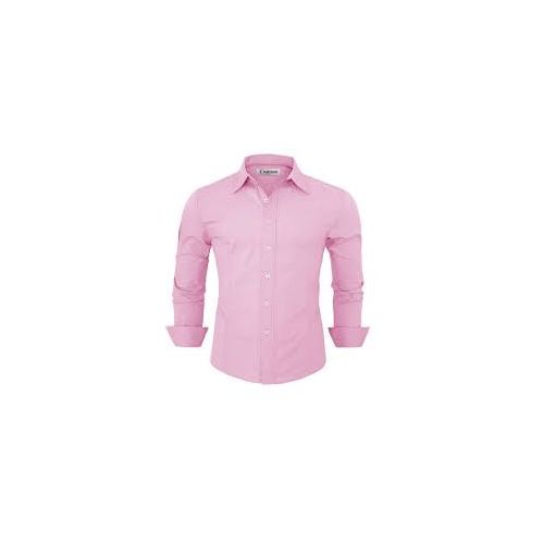 product_image_name-Fashion-Pink Men Shirts - Long Sleeve Shirt-1
