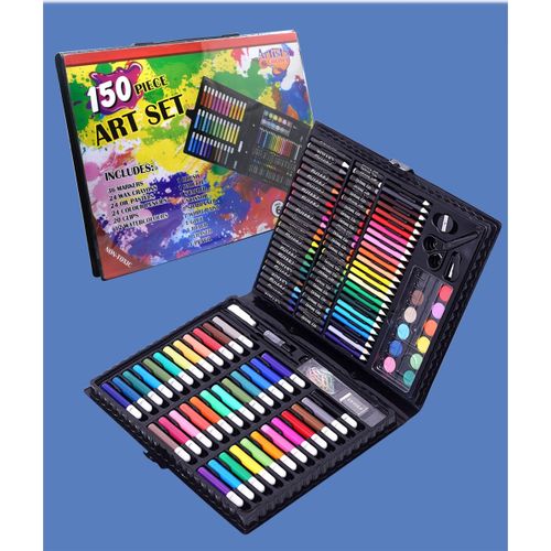 150 Pieces Art Set for Kids Coloring Drawing Art Box with Oil