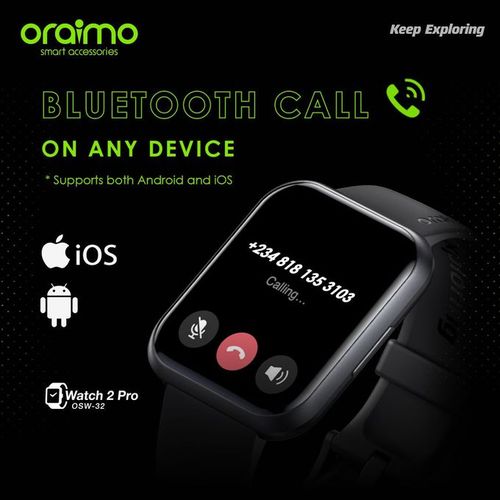 Oraimo Watch 2 Pro BT Call Health Monitor Best Price Online