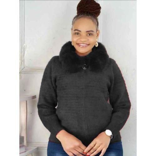 product_image_name-Fashion-Soft Sweater for Ladies/Warm sweater/Cute Sweater-BLACK-1