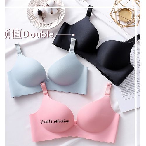 Binnys 2PCs Sexy Wireless Push Up Bra Set Bra+Matching Panty Bra CupB( PantySize 6-10 @ Best Price Online