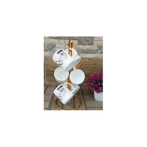 product_image_name-Generic-6-Piece Ceramic Coffee & Tea Mug Set with Metal Stand – 300ml-3