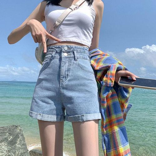 Generic Female New Summer Women s Denim Shorts Ladies Casual Loose Hole Jeans Shorts With Pockets Street Denim Booty Shorts G344 Best Price Online Jumia Kenya