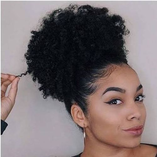 Generic Afro Hair Bun Extension Colour 2 Free Gift Inside