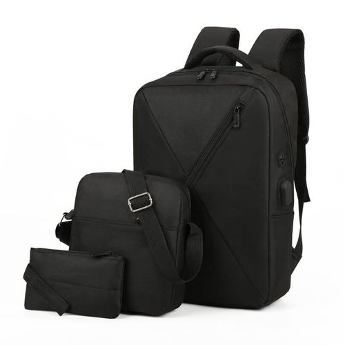 Fashion 3In1 Laptop Backpacks With USB Port - Black @ Best Price Online ...