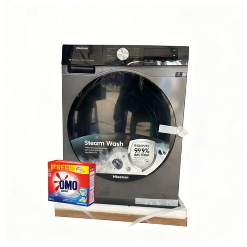 Hisense 10.5KG Front Load Washing Machine, WASH AND SPIN – Quick Wash, Steam Care, Energy Saving+FREE GIFTS(2YRs WRTY)