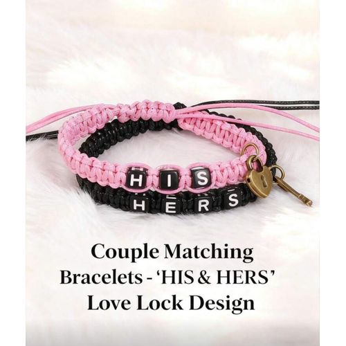 product_image_name-Generic-2pcs/Set His & Hers Handmade Adjustable Beaided friendship bracelet-2