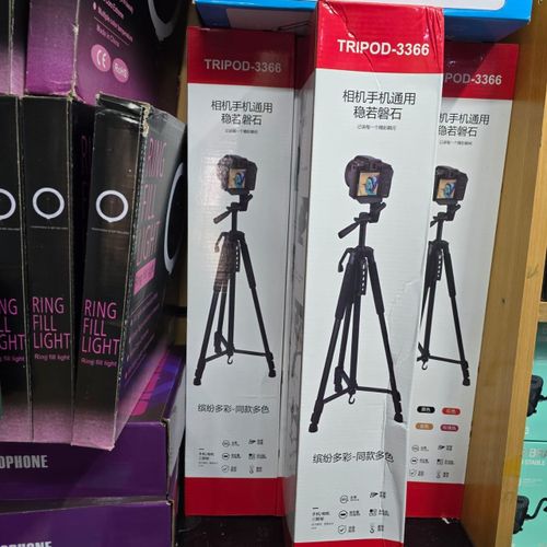 product_image_name-Generic-Black Tripod 3366 For Creative Projects Including Vlogging, Zoom Classes, And Instagram Reels Production-5