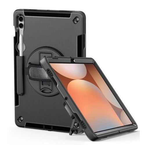 product_image_name-Generic-Samsung tab S7 plus Pisen Rugged Protective Back cover with Adjustable Hand strap -1