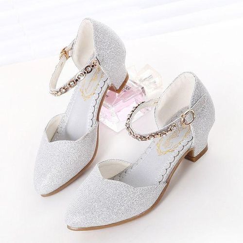 Generic Princess Girls Sandals Kids Shoes For Girls Dress Shoes Little High Heel Glitter Summer Party Wedding Sandal Children Shoe Silver Best Price Online Jumia Kenya