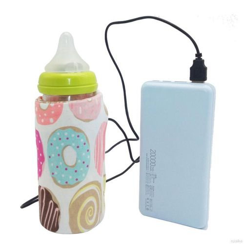 Usb Baby Bottle Keep Warm Portable Milk Travel Storage Cover Insulation  Thermostat Polar Bear