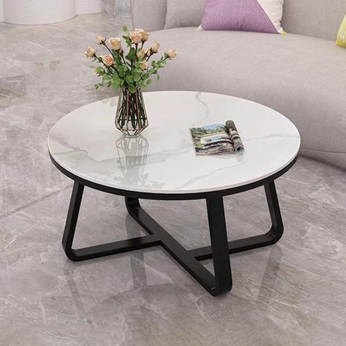 product_image_name-Portable4All-1 PC Coffee Table, Round Side Table with Sturdy Metal Frame, Modern Marble Table Top, Round Coffee Tables for Living Room, Office, Home, Easy Assembly-5