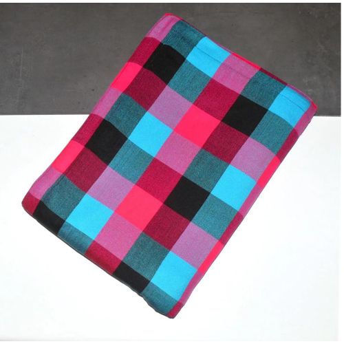 product_image_name-Generic- Maasai Shuka Checked Multi-colored, Light Colored Pattern Maasai Fleece Blanket-2
