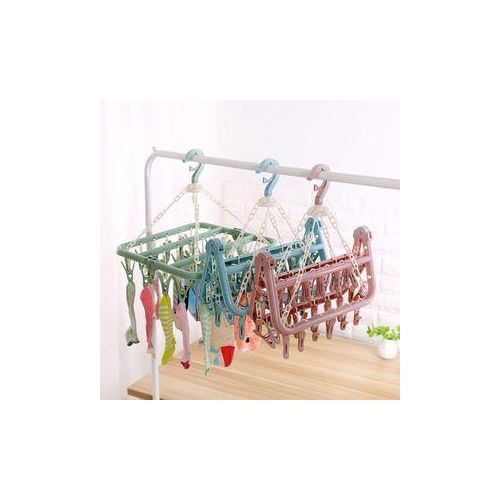 product_image_name-Generic-Windproof Space Saving Flexible Clips Socks Hangers (Thickened Type) for Living Room-2