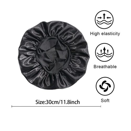 product_image_name-Fashion-Kids Hair Bonnet Satin Silk Bonnet for Girls Boys Children Toddler Baby Sleeping Cap Night Sleep Cap Protective Head Wrap Adjustable Soft Comfortable Hair Cover for Natural Curly Braids Dreadlocks- Purple-3