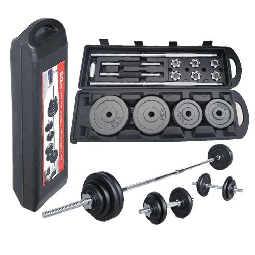 product_image_name-Generic- Dumbbells/barbell With A Portable Case 50kgs Set-1