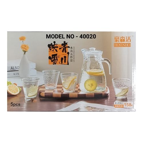 product_image_name-Rashnik-RN – 40020 Classy Jug Set 5 PCS -Clear.-2