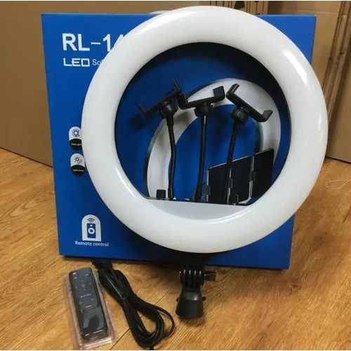 product_image_name-Generic-RL14 LED Selfie Light Kit 3000K-6000K Dimmable with Remote & Phone Holder for Online Classes-1