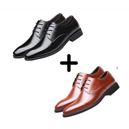 Leather point shoes price hot sale