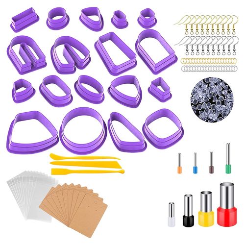 Polymer Clay Cutters Earrings Jewelry Casting Set, 154-Kit